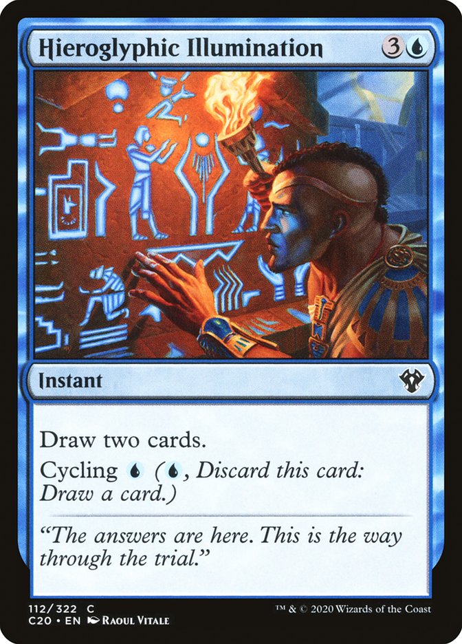 Hieroglyphic Illumination [Commander 2020] - Destination Retro