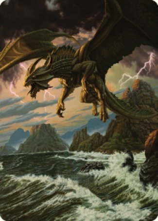 Ancient Bronze Dragon Art Card (03) [Commander Legends: Battle for Baldur's Gate Art Series] - Destination Retro