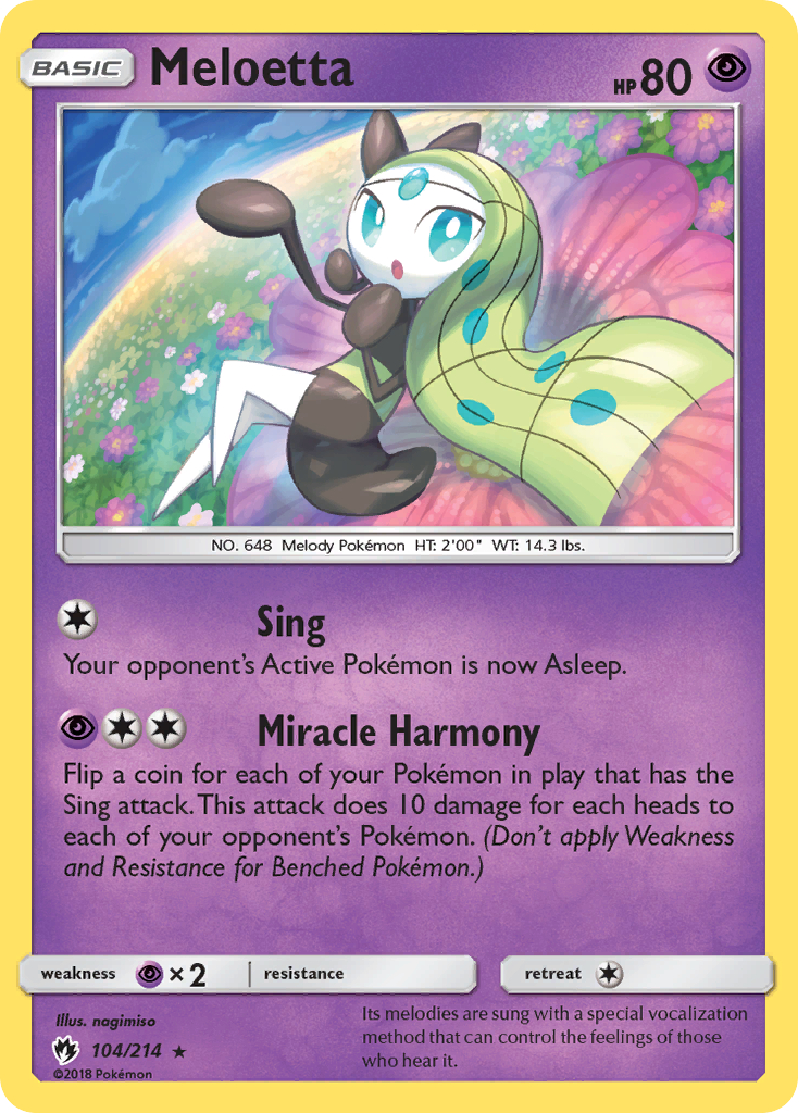 Meloetta (104/214) [Sun & Moon: Lost Thunder] - Destination Retro