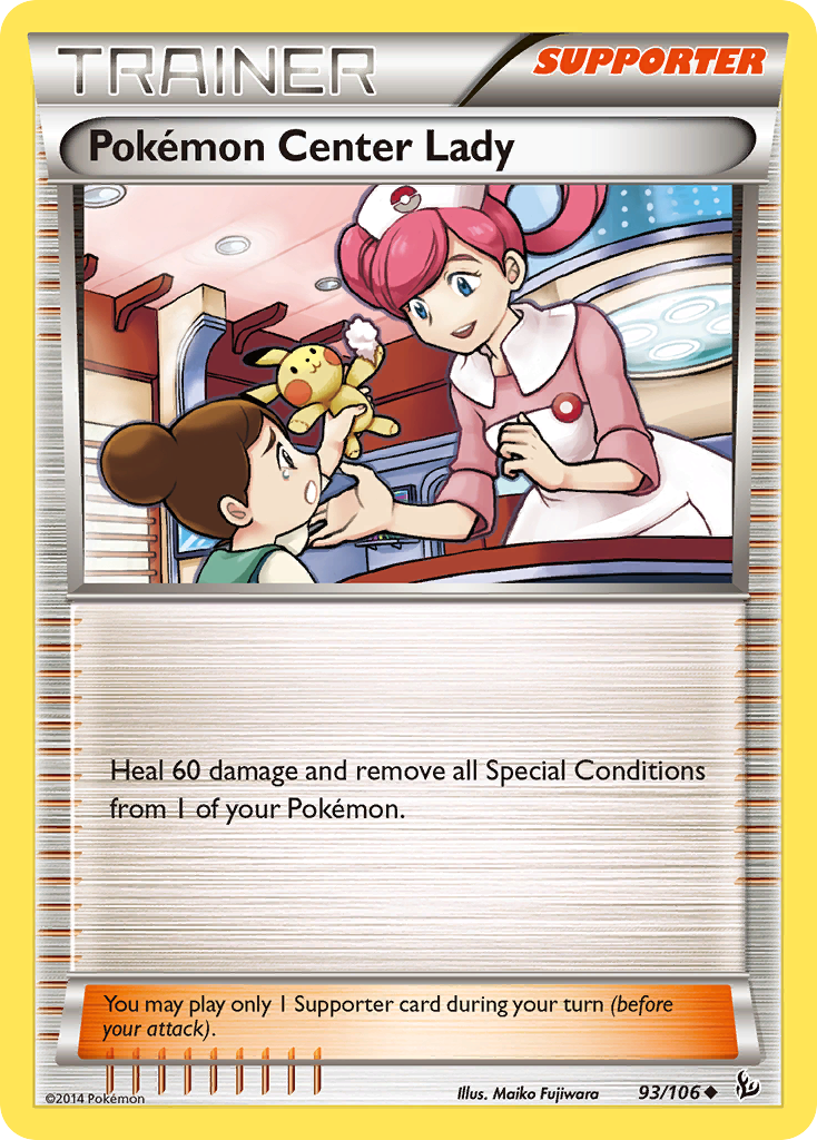 Pokemon Center Lady (93/106) [XY: Flashfire] - Destination Retro
