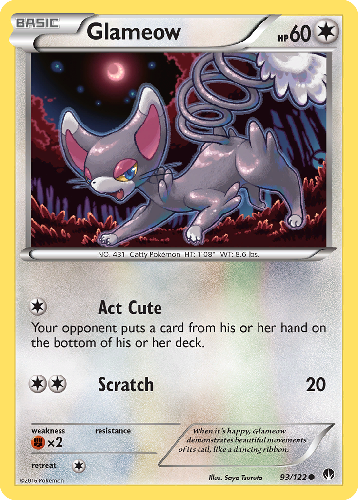 Glameow (93/122) [XY: BREAKpoint] - Destination Retro