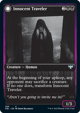 Innocent Traveler // Malicious Invader [Innistrad: Double Feature] - Destination Retro