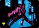 Return to Action Art Card (Gold-Stamped Signature) [Kamigawa: Neon Dynasty Art Series] - Destination Retro