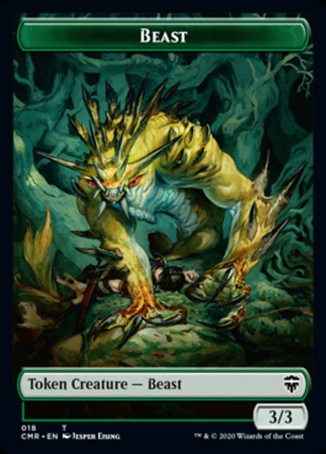 Beast (18) // Beast Token (19) [Commander Legends Tokens] - Destination Retro