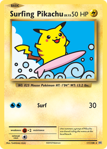 Surfing Pikachu (111/108) [XY: Evolutions] - Destination Retro