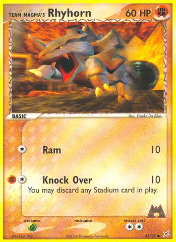 Team Magma's Rhyhorn (68/95) [EX: Team Magma vs Team Aqua] - Destination Retro