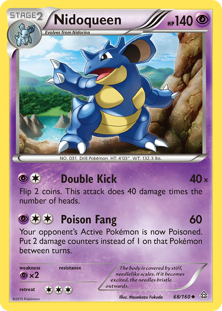 Nidoqueen (68/160) [XY: Primal Clash] - Destination Retro