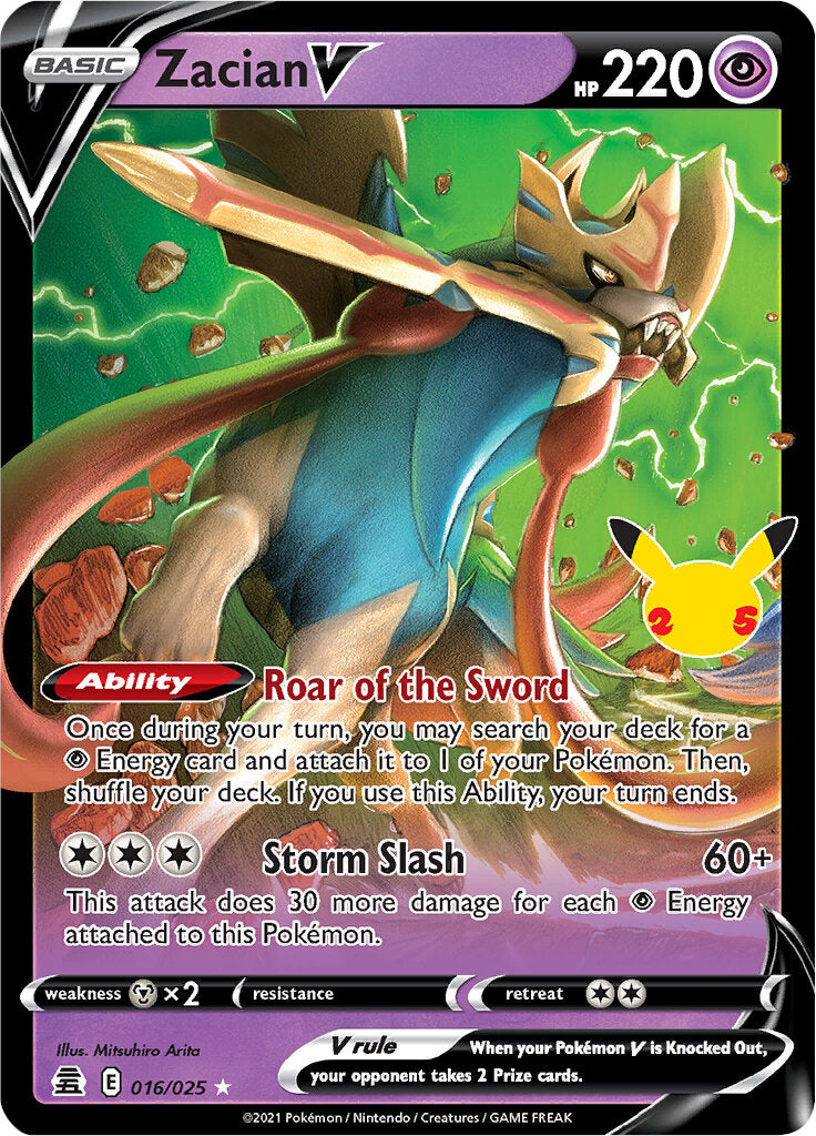 Zacian V (016/025) [Celebrations: 25th Anniversary] - Destination Retro