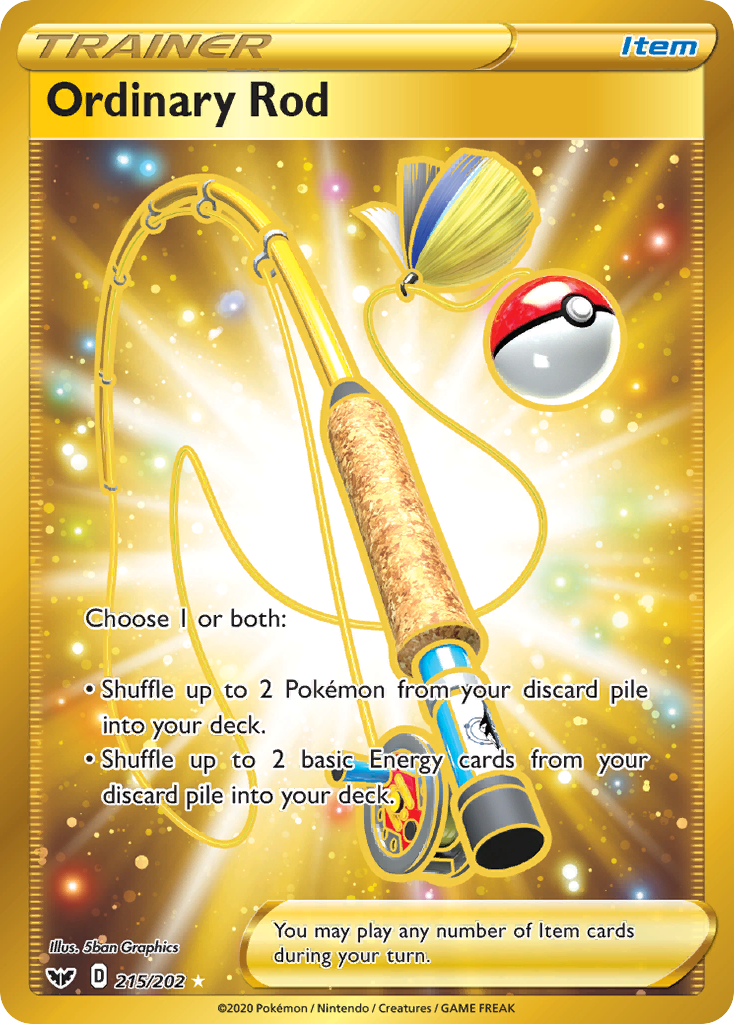 Ordinary Rod (215/202) [Sword & Shield: Base Set] - Destination Retro