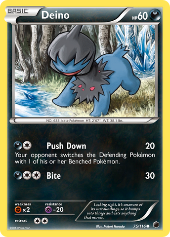 Deino (75/116) [Black & White: Plasma Freeze] - Destination Retro