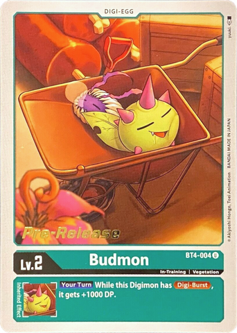 Budmon [BT4-004] [Great Legend Pre-Release Promos] - Destination Retro