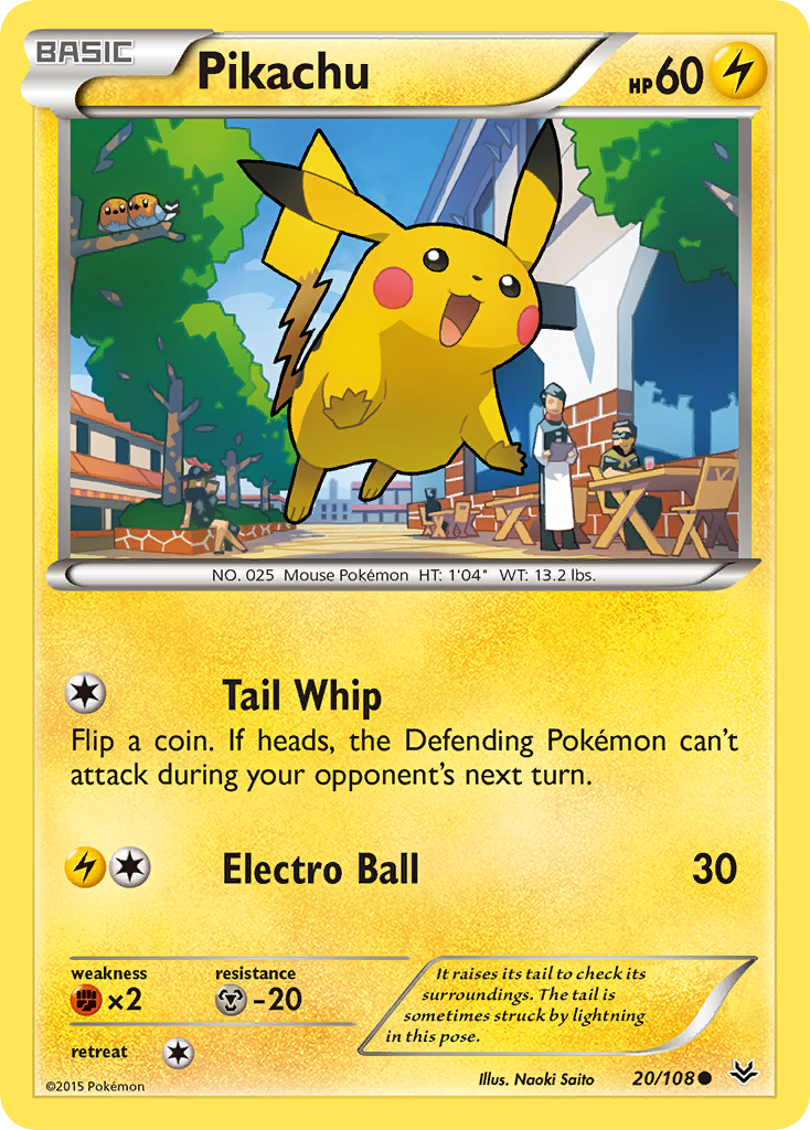 Pikachu (20/108) [XY: Roaring Skies] - Destination Retro