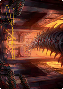Bloodfell Caves Art Card (Gold-Stamped Signature) [March of the Machine Art Series] - Destination Retro