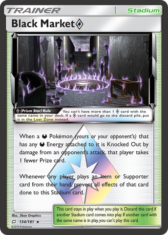Black Market (Prism Star) (134/181) [Sun & Moon: Team Up] - Destination Retro