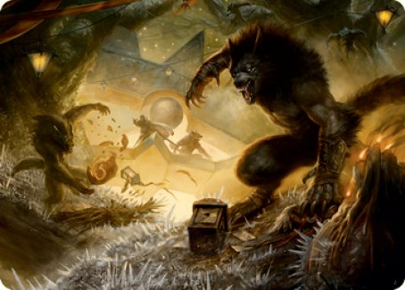 Storm the Festival Art Card [Innistrad: Midnight Hunt Art Series] - Destination Retro