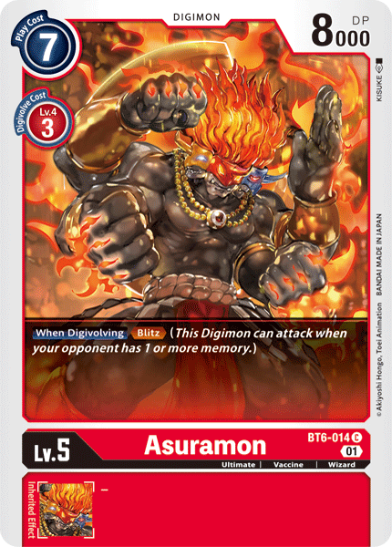 Asuramon [BT6-014] [Double Diamond] - Destination Retro