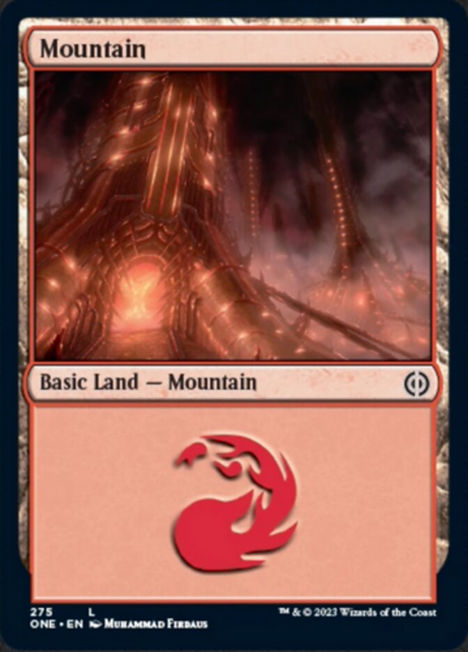 Mountain (275) [Phyrexia: All Will Be One] - Destination Retro