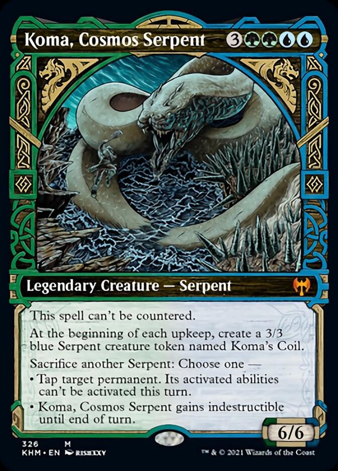 Koma, Cosmos Serpent (Showcase) [Kaldheim] - Destination Retro