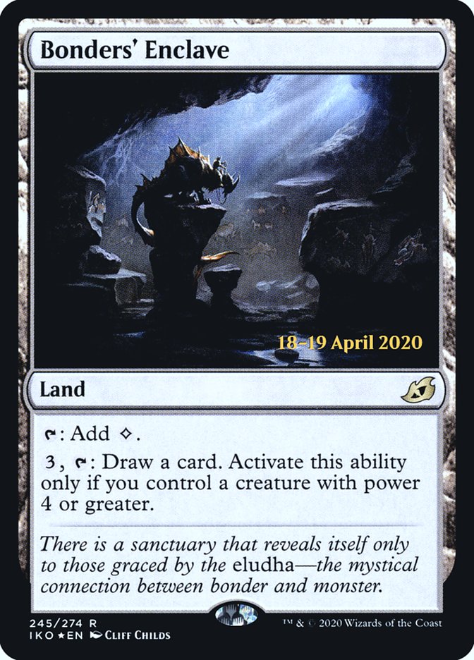 Bonders' Enclave  [Ikoria: Lair of Behemoths Prerelease Promos] - Destination Retro