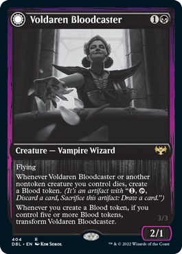 Voldaren Bloodcaster // Bloodbat Summoner [Innistrad: Double Feature] - Destination Retro