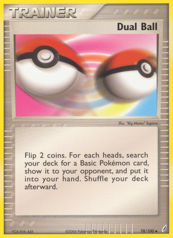 Dual Ball (78/100) [EX: Crystal Guardians] - Destination Retro
