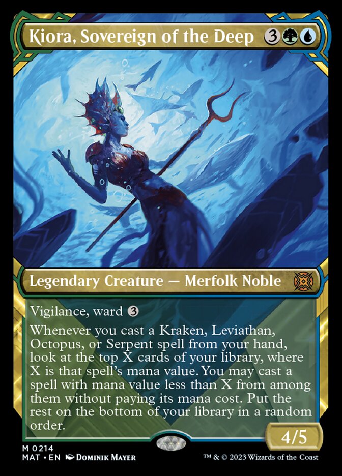 Kiora, Sovereign of the Deep (Showcase Halo Foil) [March of the Machine: The Aftermath] - Destination Retro