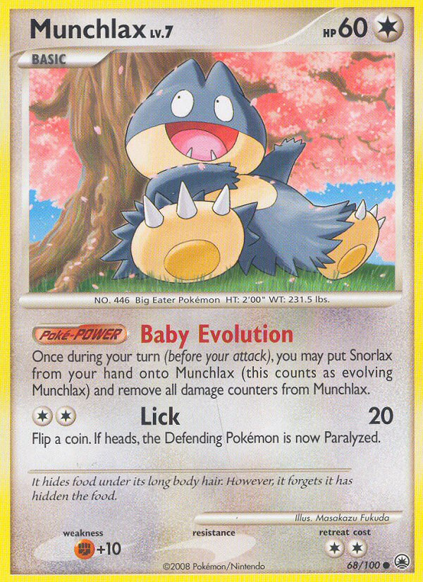 Munchlax (68/100) [Diamond & Pearl: Majestic Dawn] - Destination Retro