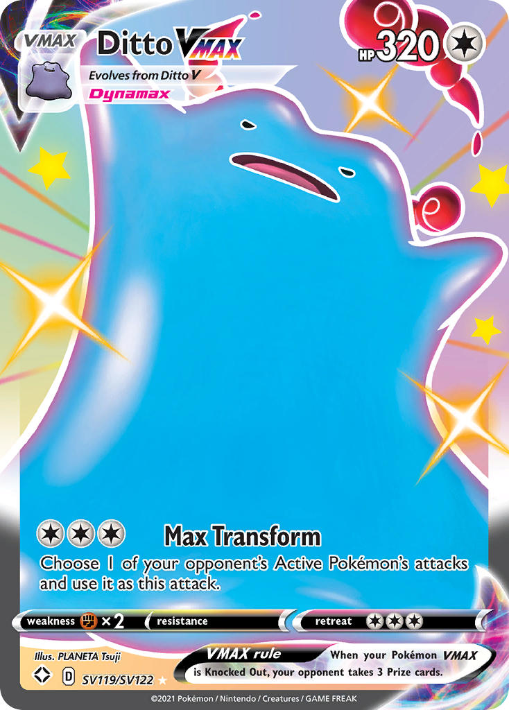 Ditto VMAX (SV119/SV122) [Sword & Shield: Shining Fates] - Destination Retro