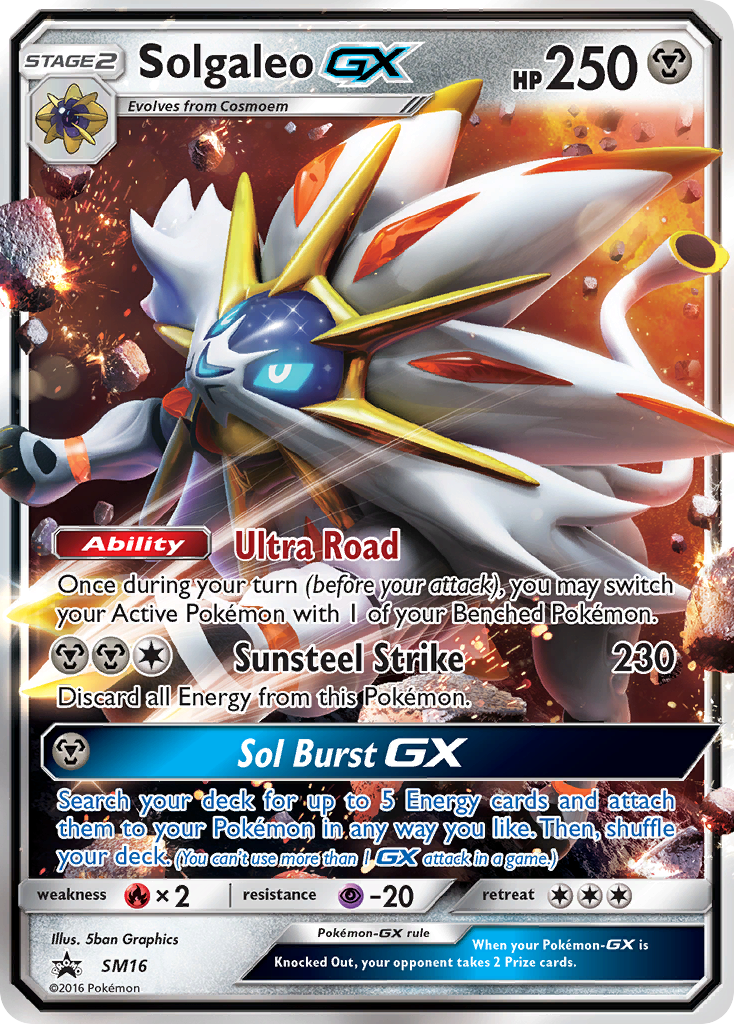 Solgaleo GX (SM16) [Sun & Moon: Black Star Promos] - Destination Retro
