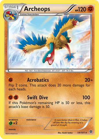 Archeops (54/101) [Black & White: Plasma Blast] - Destination Retro