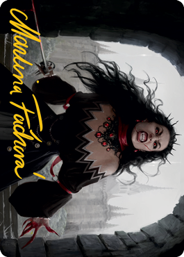 Voldaren Stinger Art Card (Gold-Stamped Signature) [Innistrad: Midnight Hunt Art Series] - Destination Retro