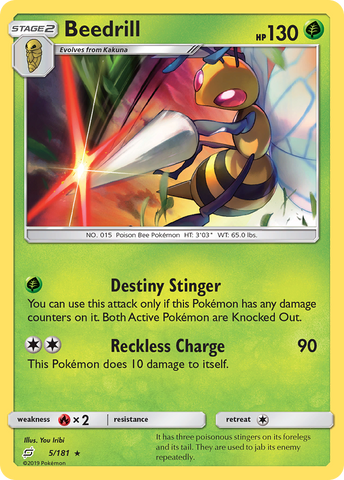 Beedrill (5/181) [Sun & Moon: Team Up] - Destination Retro