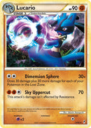 Lucario (14/95) (Cracked Ice Holo) (Theme Deck Exclusive) [HeartGold & SoulSilver: Call of Legends] - Destination Retro