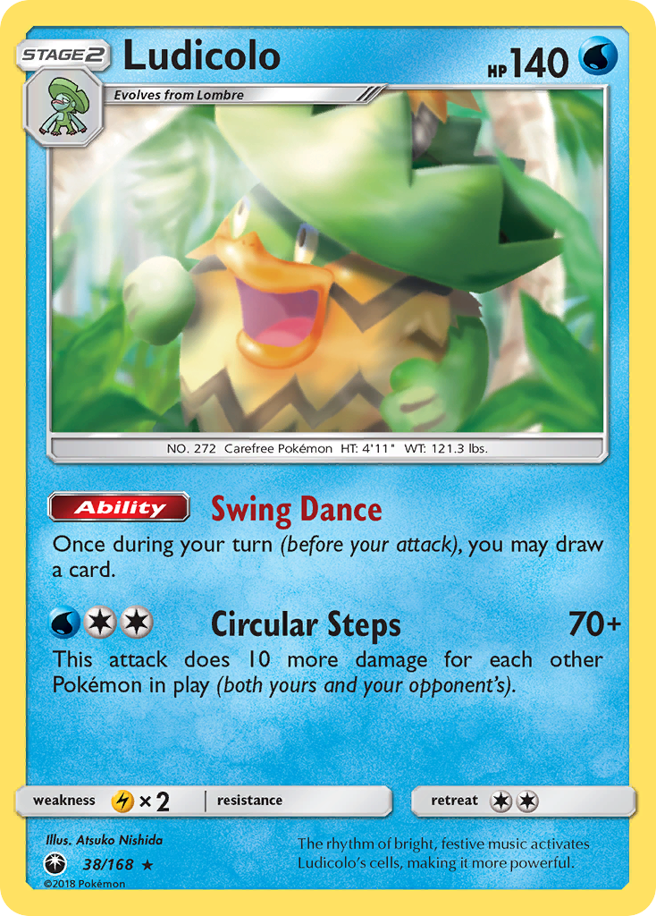 Ludicolo (38/168) [Sun & Moon: Celestial Storm] - Destination Retro