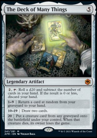 The Deck of Many Things (Promo Pack) [Dungeons & Dragons: Adventures in the Forgotten Realms Promos] - Destination Retro