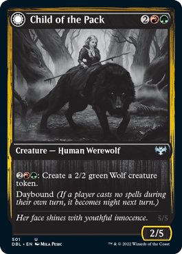 Child of the Pack // Savage Packmate [Innistrad: Double Feature] - Destination Retro