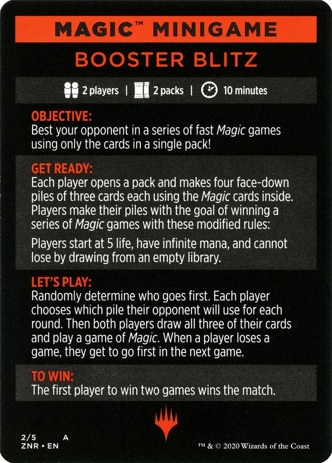 Booster Blitz (Magic Minigame) [Zendikar Rising Minigame] - Destination Retro