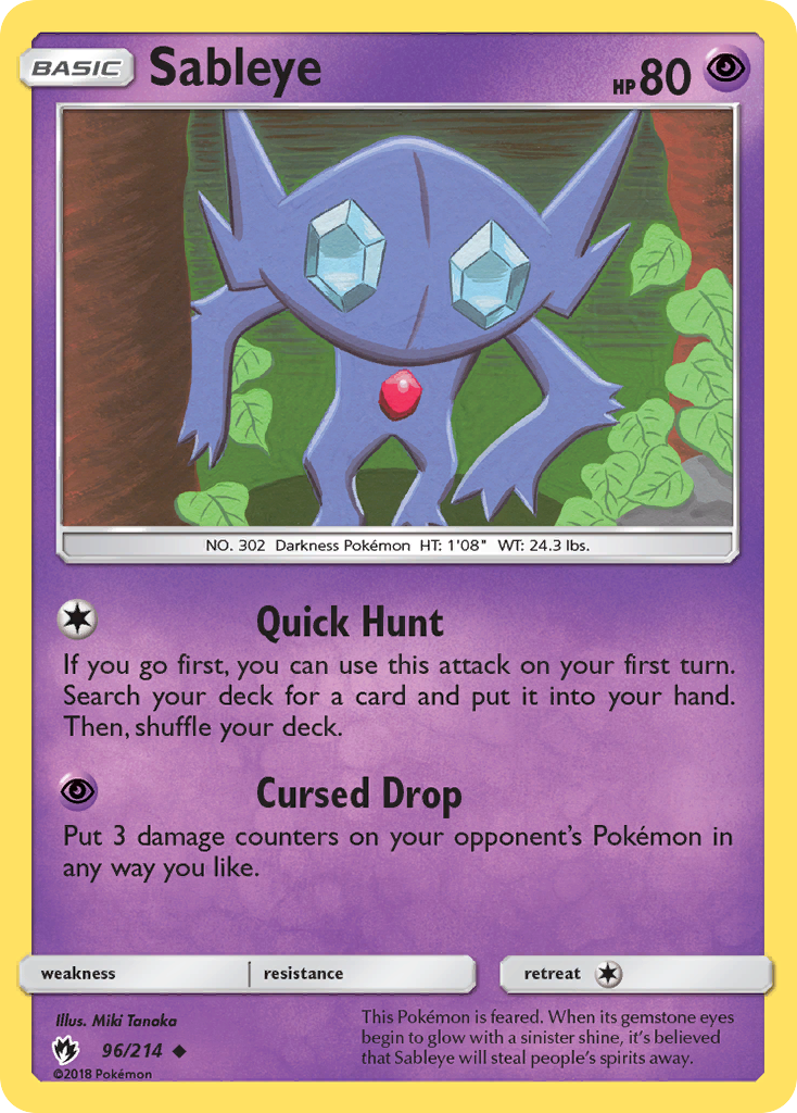 Sableye (96/214) [Sun & Moon: Lost Thunder] - Destination Retro