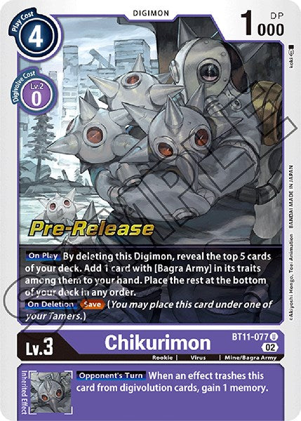 Chikurimon [BT11-077] [Dimensional Phase Pre-Release Promos] - Destination Retro