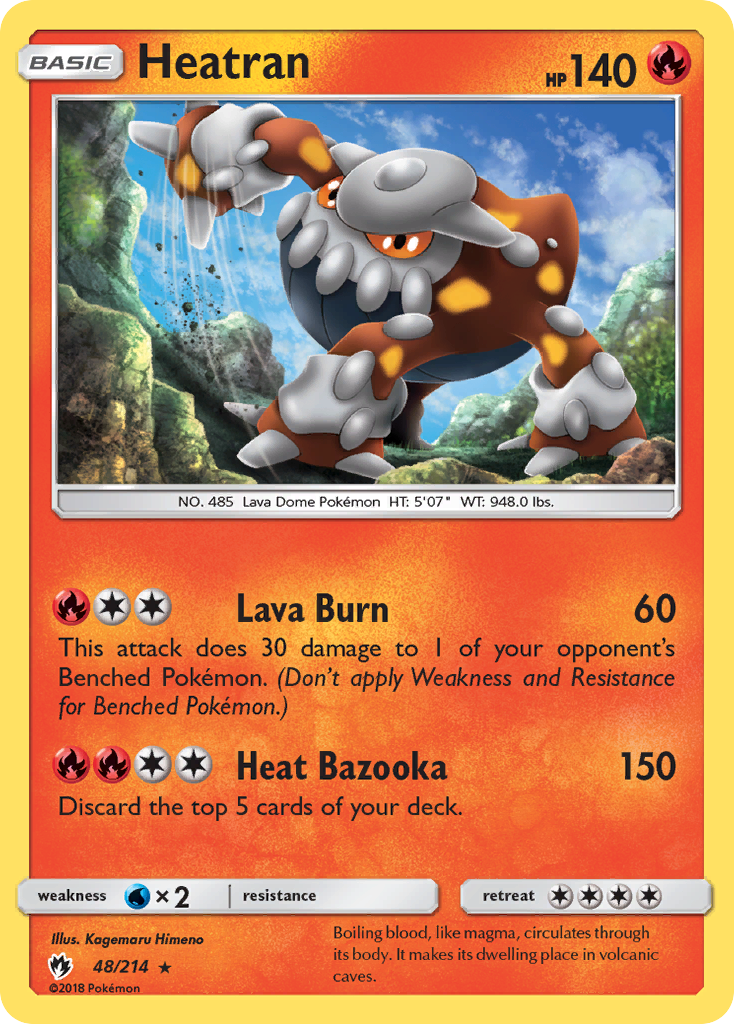 Heatran (48/214) [Sun & Moon: Lost Thunder] - Destination Retro