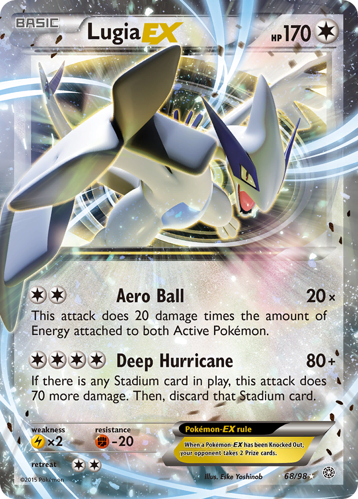 Lugia EX (68/98) [XY: Ancient Origins] - Destination Retro