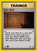Ruin Wall (74/75) [Neo Discovery 1st Edition] - Destination Retro