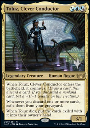Toluz, Clever Conductor (Promo Pack) [Streets of New Capenna Promos] - Destination Retro