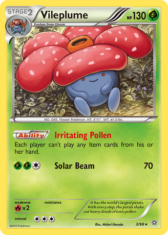 Vileplume (3/98) [XY: Ancient Origins] - Destination Retro