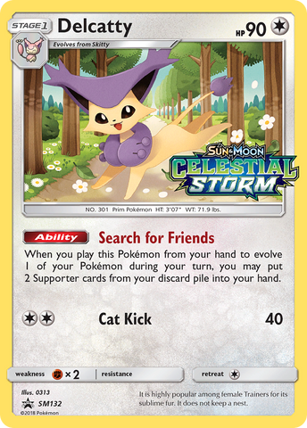 Delcatty (SM132) [Sun & Moon: Black Star Promos] - Destination Retro