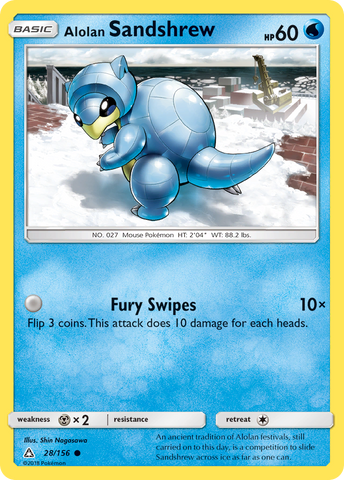 Alolan Sandshrew (28/156) [Sun & Moon: Ultra Prism] - Destination Retro