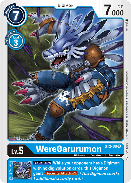 WereGarurumon [ST2-08] (Tamer Party) [Starter Deck: Cocytus Blue Promos] - Destination Retro