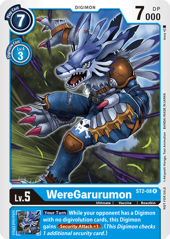 WereGarurumon [ST2-08] (Tamer Party) [Starter Deck: Cocytus Blue Promos] - Destination Retro