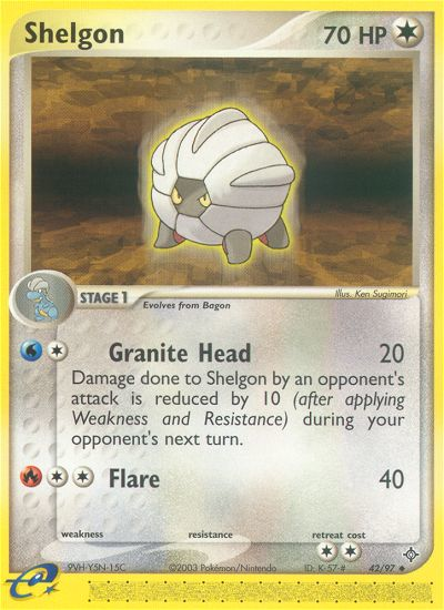 Shelgon (42/97) [EX: Dragon] - Destination Retro