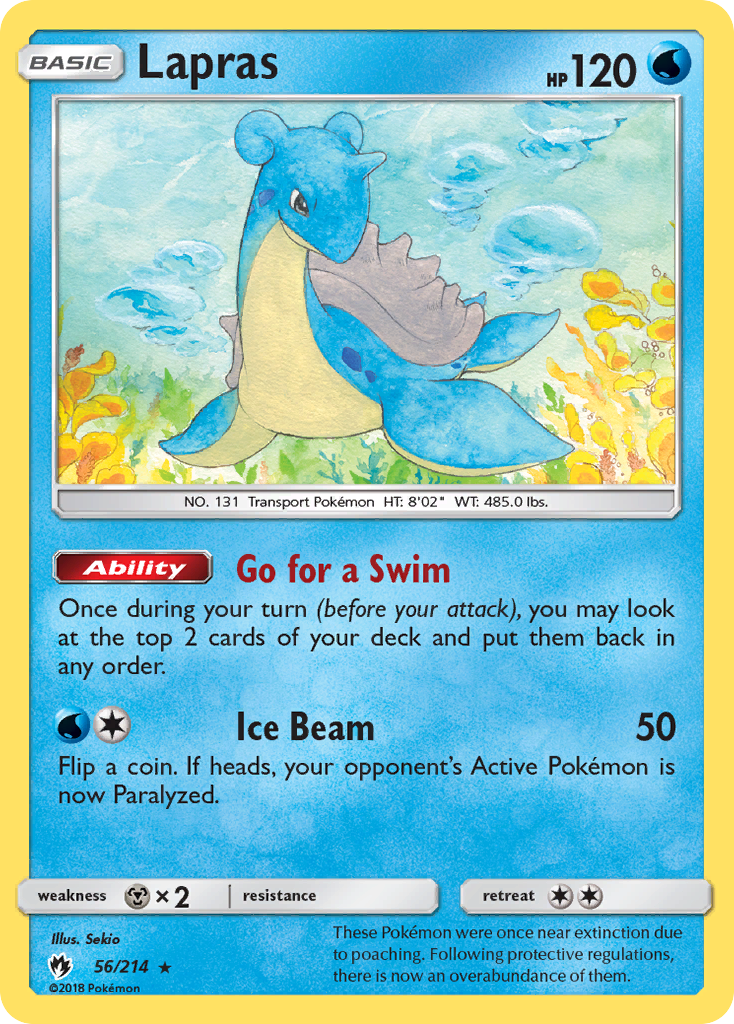 Lapras (56/214) [Sun & Moon: Lost Thunder] - Destination Retro